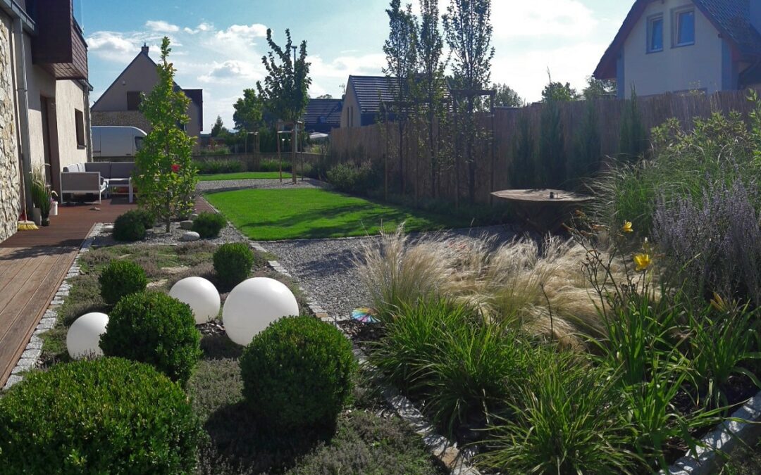 Kwitnący salon ogrodowy