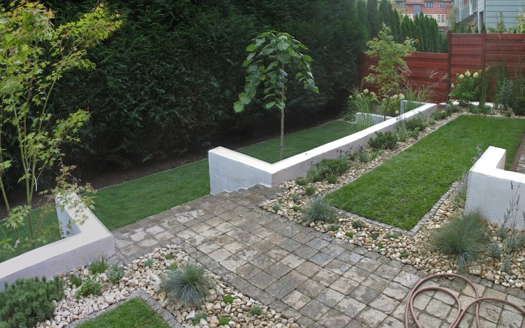 Ogród na dwóch poziomach